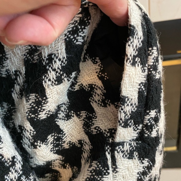 Lane Bryant Houndstooth Front Zipper Jacket, Dressy, Blk, White, Size 24 - Picture 11 of 12